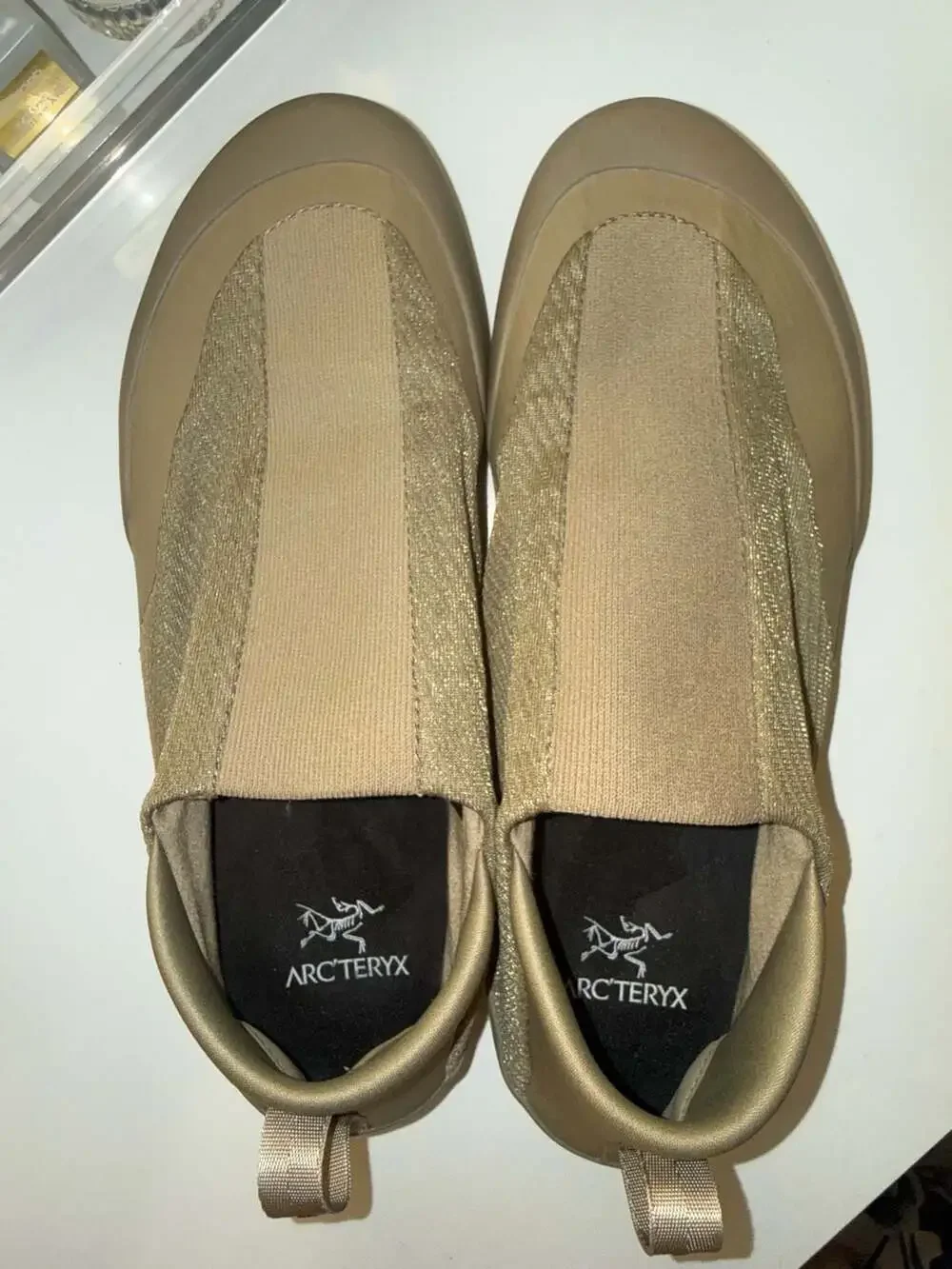 Arc'teryx Kragg Canvas Slip-On Shoes Beige Men's